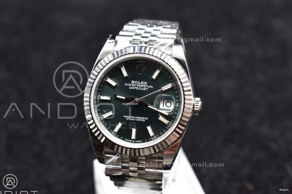 Dial 126334 Bracelet Clean Stick Steel DateJust 41 Jubilee VR Green 1:1 Edition on 904L Neat Best 405 0715